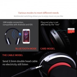 MH7 wireless headphones - Bluetooth headset - foldable - microphone - TF cardEar- & Headphones