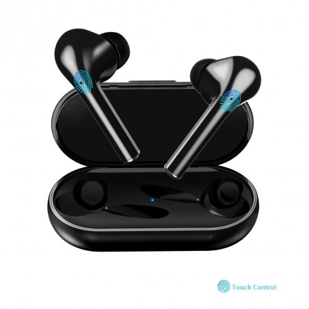 Bluetooth V5.0 - dotykowy zestaw słuchawkowy - bezprzewodowe podwójne słuchawki douszne TWSSłuchawki