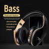 Bezprzewodowe słuchawki Bluetooth - redukujące hałas - składane - stereo bas - regulowane słuchawki z mikrofonemSłuchawki
