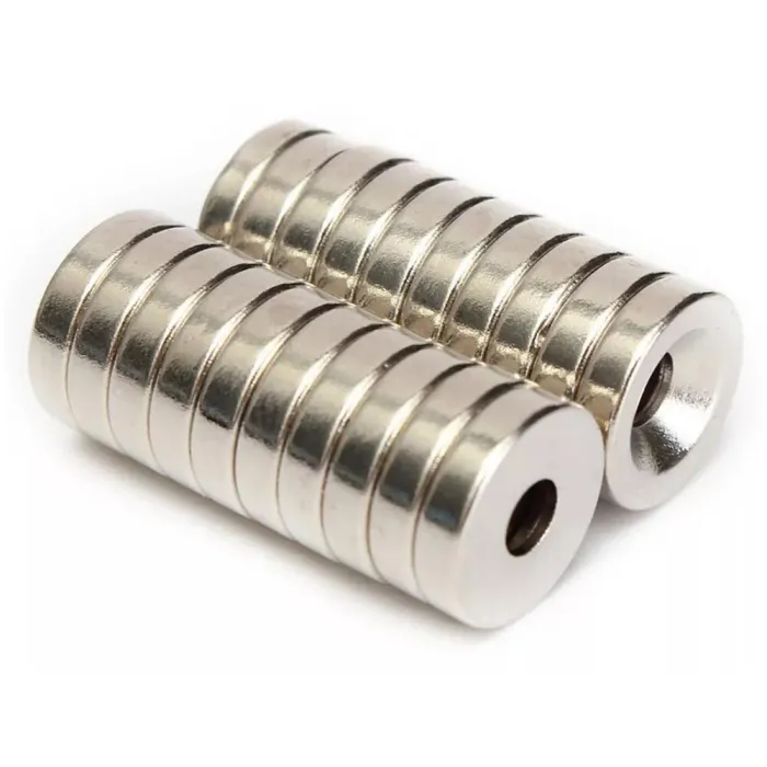 N50 neodymowy magnes - silny pierścień stożkowy 12 * 3mm z 4mm otworem 20 sztukN50