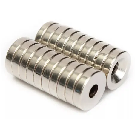 N50 neodymowy magnes - silny pierścień stożkowy 12 * 3mm z 4mm otworem 20 sztukN50