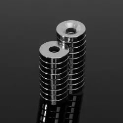 N50 neodymowy magnes - silny pierścień stożkowy 12 * 3mm z 4mm otworem 20 sztukN50