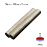 N52 neodymium magnet - small round disc 8mm x 1mm 50 piecesN52