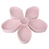 Petal-shaped snack box tray - rotating - food storageStorage
