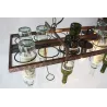 Vintage - hanging bottles holder - iron ceiling lamp - E27 LEDLights & lighting