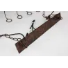 Vintage - wiszący uchwyt na butelki - żelazna lampa sufitowa - E27 LEDŚwiatła